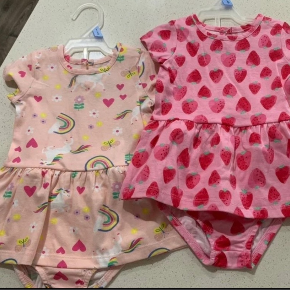 Unicorn & strawberry Dress set